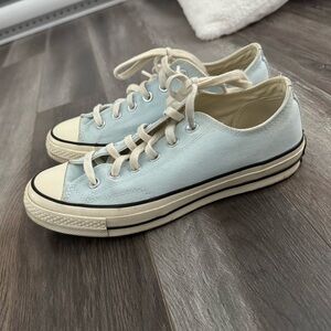 Baby blue chuck taylor converse